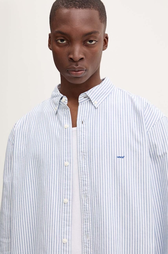 Levi's camasa din bumbac A7210 albastru