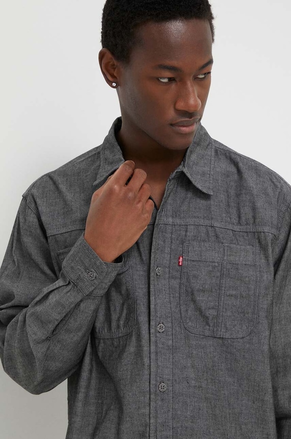 Traper košulja Levi's A7224 siva