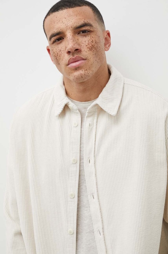 American Vintage kordbársony ing bézs MPADO06AE24