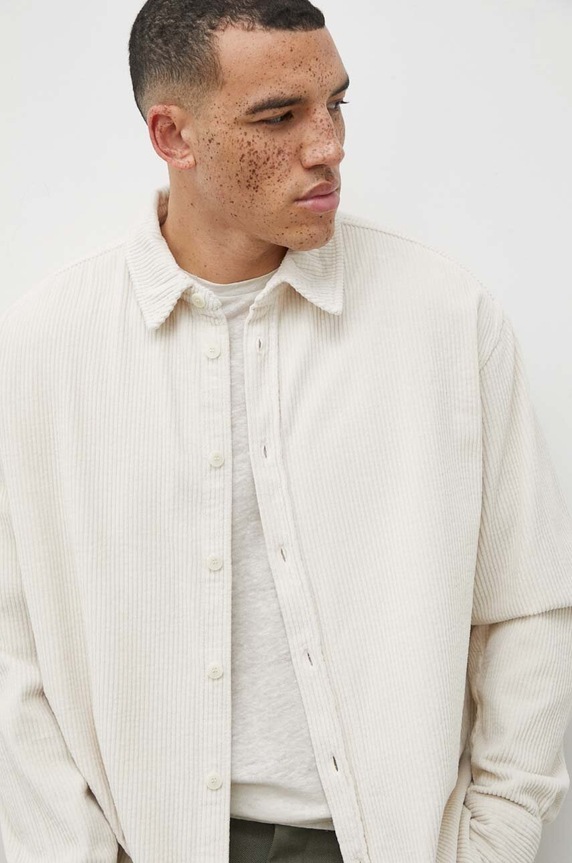 American Vintage kordbársony ing MPADO06AE24 bézs