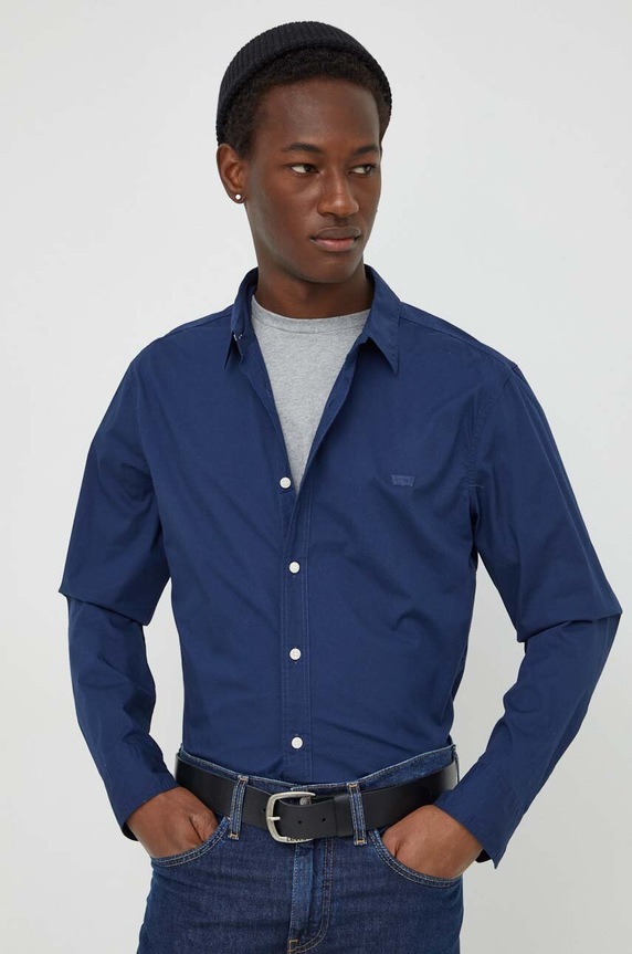 Πουκάμισο Levi's slim σκούρο μπλε 86625.0040