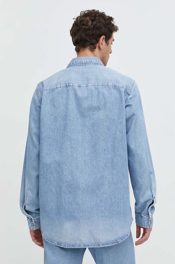 Diesel koszula jeansowa D-SIMPLY CAMICIA niebieski A03534.068KC