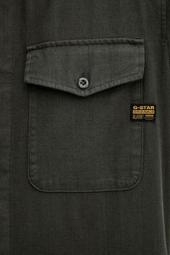 G-Star Raw cămașă din bumbac Marine Slim D24963.D454 verde