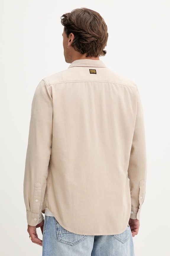 Дрехи Памучна риза G-Star Raw Marine Slim D24963.D454 бежов