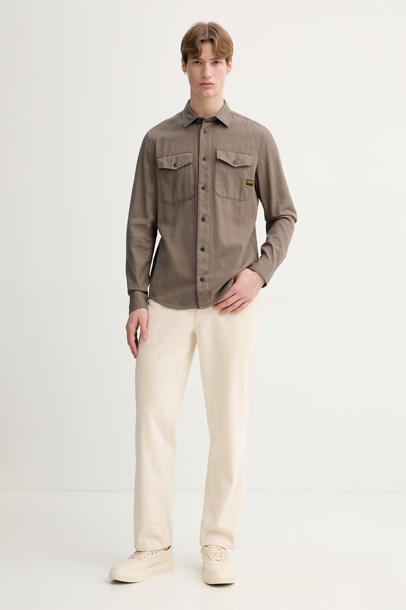 Bavlnená košeľa G-Star Raw Marine Slim D24963.D454 zelená AA00