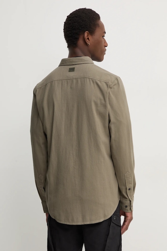Abbigliamento G-Star Raw camicia in cotone Marine Slim D24963.D454 verde
