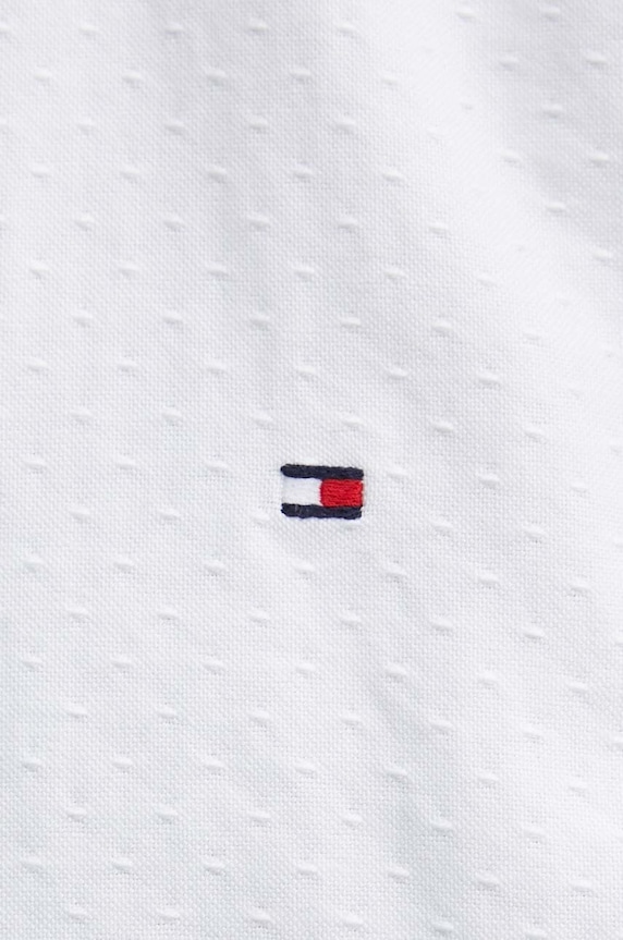 Bavlněná košile Tommy Hilfiger MW0MW36204 bílá SS24