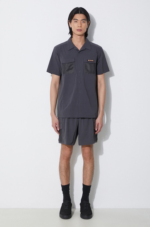 Columbia camicia Painted Peak 2074541 grigio SS24