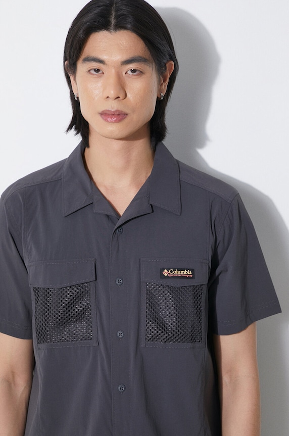 Columbia camicia Painted Peak 2074541 grigio