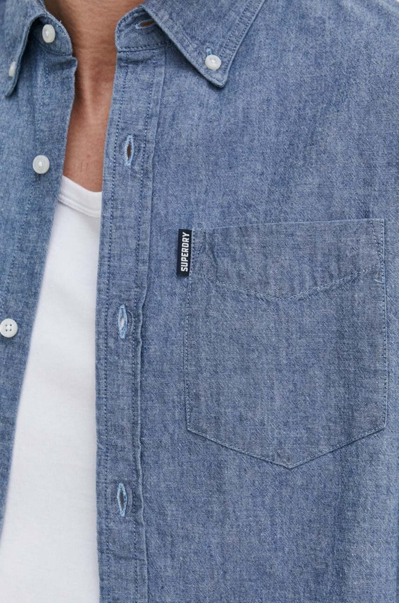 Superdry pamut ing M4010886A.JON kék