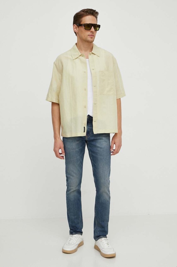 Calvin Klein Jeans len ing J30J325173 zöld SS24