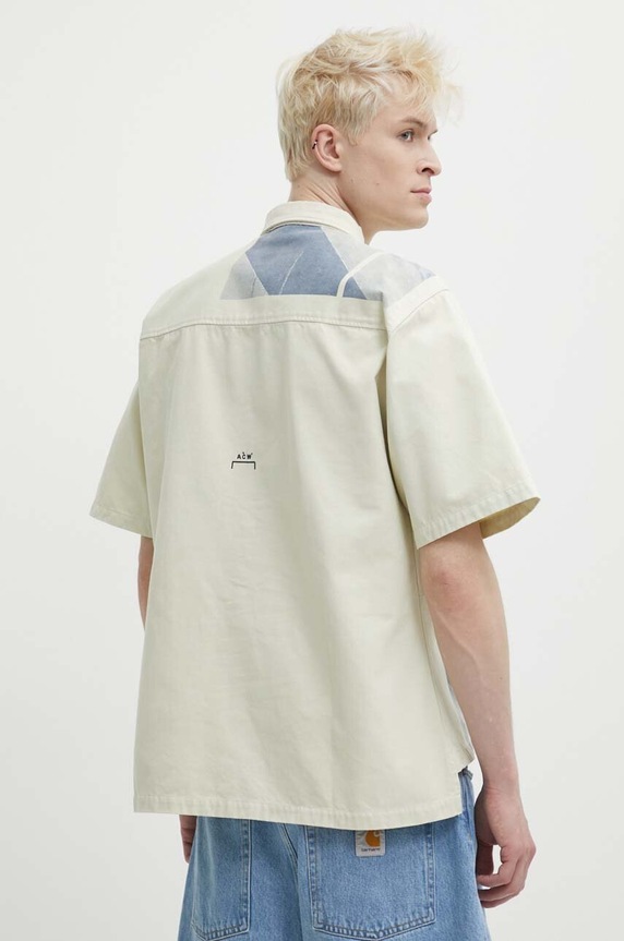 Oblečenie Bavlnená košeľa A-COLD-WALL* Strand Overshirt ACWMSH131 béžová