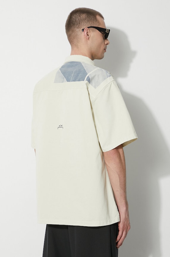 Дрехи Памучна риза A-COLD-WALL* Strand Overshirt ACWMSH131 бежов