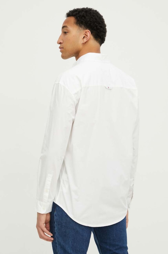 Odzież Tommy Jeans koszula bawełniana DM0DM18959 beżowy