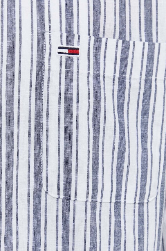 Tommy Jeans koszula z domieszką lnu DM0DM18960 biały SS24