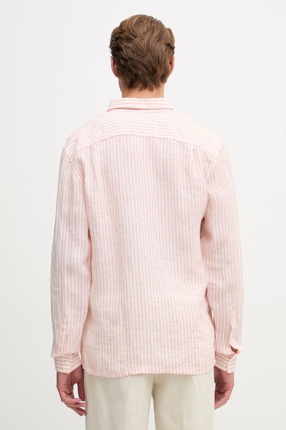 Clothing Lacoste shirt linen Men's CH6985 pink