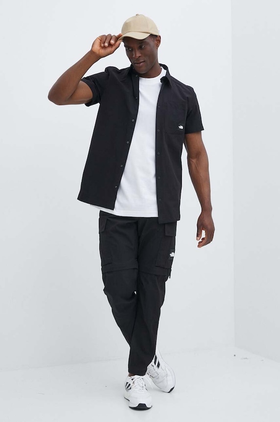 Košeľa The North Face M Murray Button Shirt NF0A879PJK31 čierna SS24