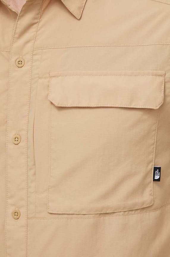 The North Face camicia Sequoia NF0A4T19LK51 beige