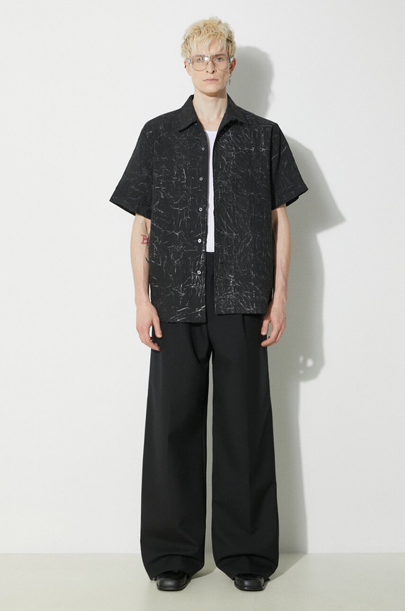 Košile Han Kjøbenhavn M.133651 černá SS24