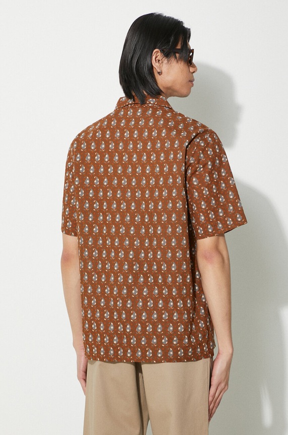 Odjeća Pamučna košulja Universal Works Road Shirt 30179.BROWN smeđa