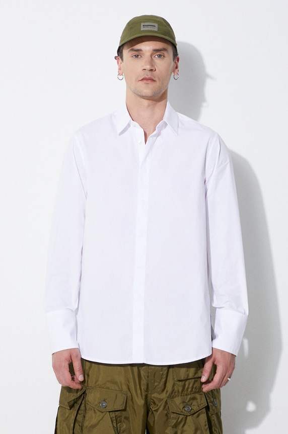 Памучна риза 424 Shirt Regular Fit стандартна бял FF4SMS14AP.T1681.001