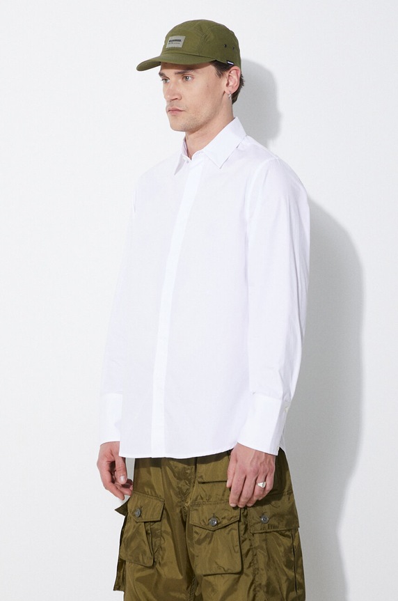 Памучна риза 424 Shirt Regular Fit бял FF4SMS14AP.T1681.001