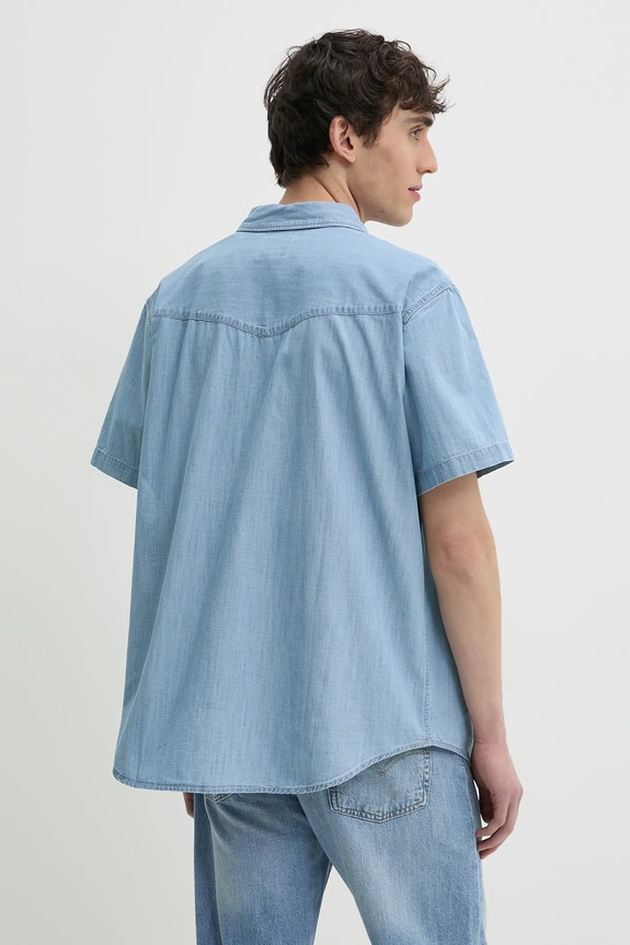 Oblečenie Bavlnená košeľa Levi's A5722 modrá