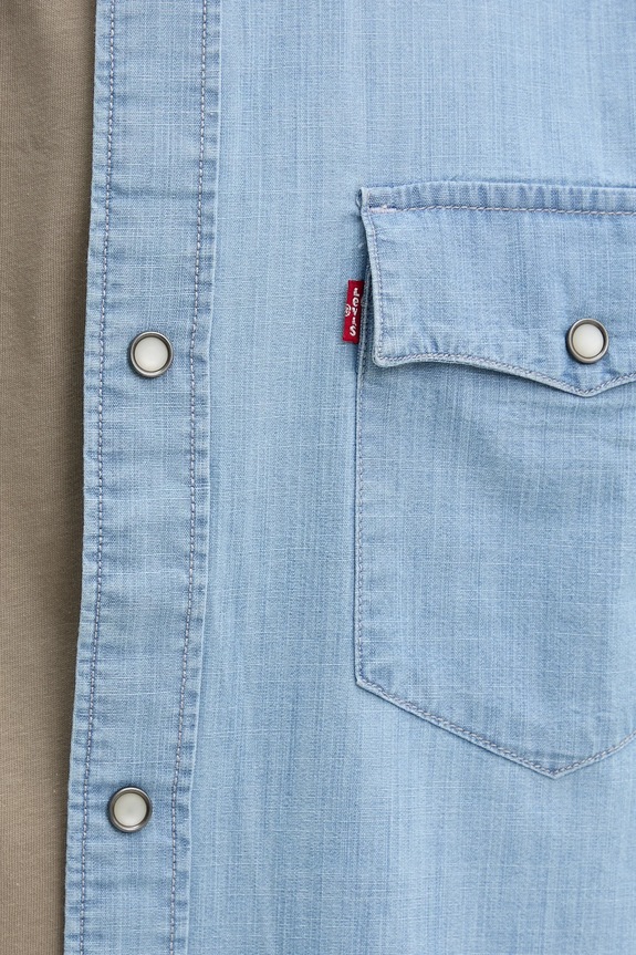Bavlnená košeľa Levi's A5722 modrá