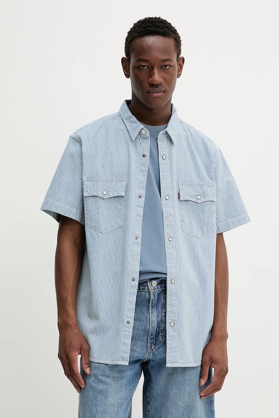 Odjeća Pamučna košulja Levi's A5722 plava