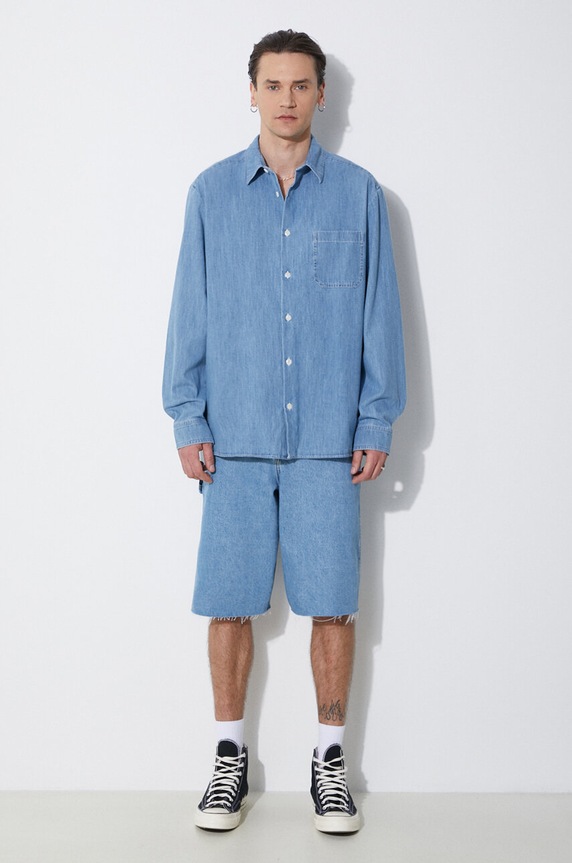 A.P.C. denim shirt chemise math COGXX.H12584.IAB blue SS24