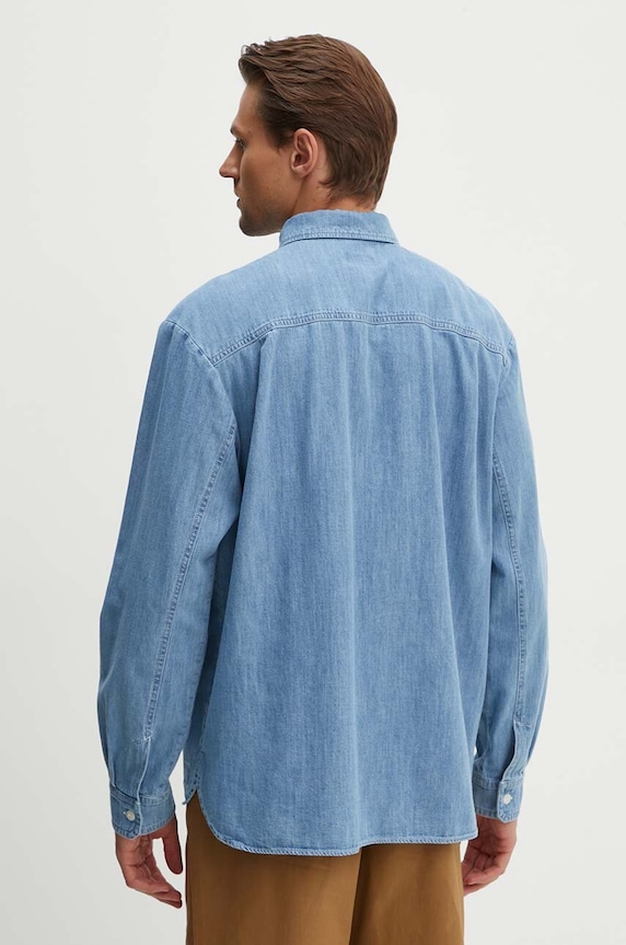 Odzież A.P.C. koszula jeansowa chemise math COGXX.H12584.IAB niebieski