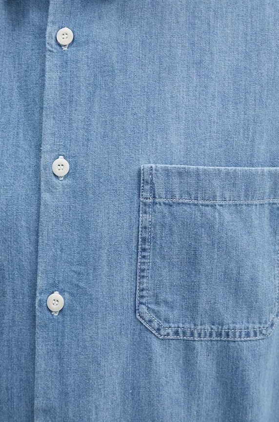 A.P.C. koszula jeansowa chemise math COGXX.H12584.IAB niebieski