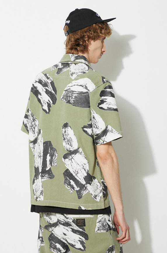 Дрехи Памучна риза Market Talus Work Shirt 369000152 зелен