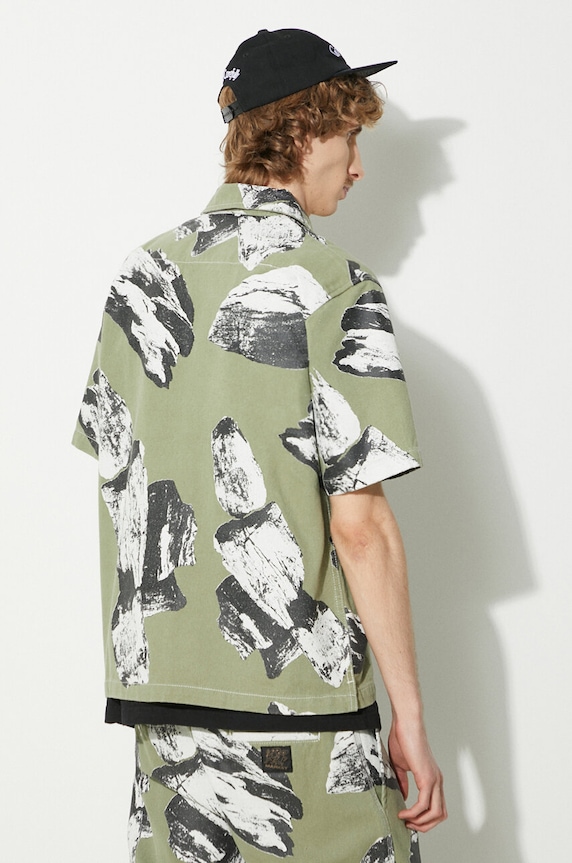 Дрехи Памучна риза Market Talus Work Shirt 369000152 зелен