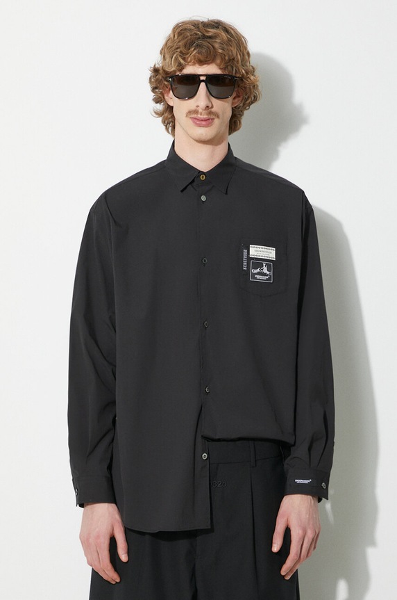 Undercover shirt Shirt plain black UC1D4404