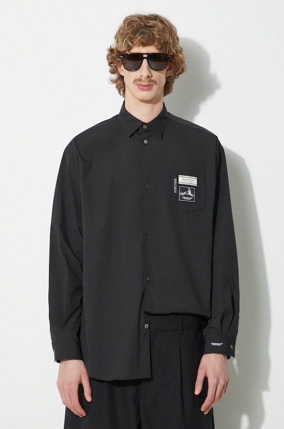Undercover shirt Shirt plain black UC1D4404