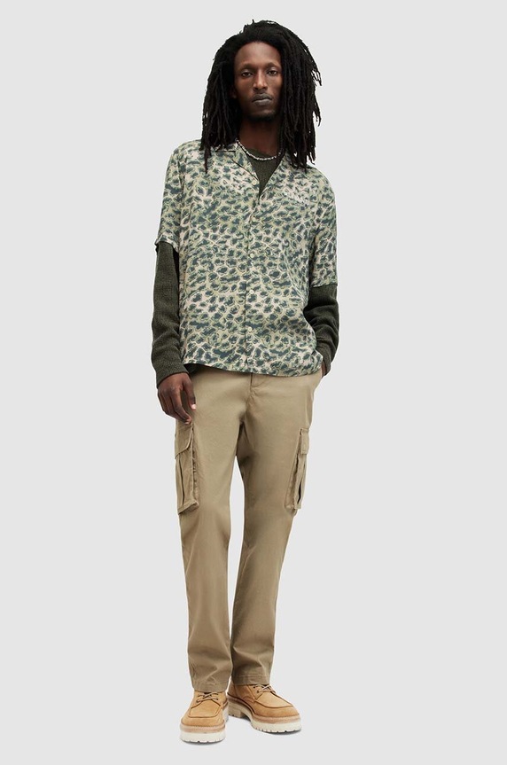 Košeľa AllSaints UNDRGRND CM SS SHIRT MS578Z