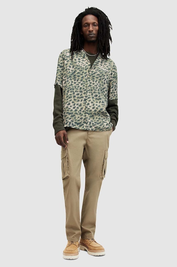 Košeľa AllSaints UNDRGRND CM SS SHIRT MS578Z