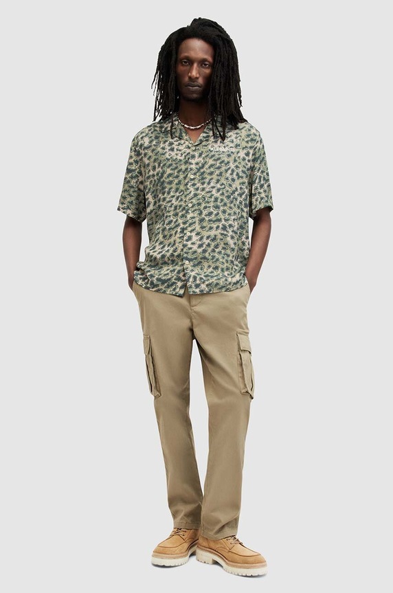 Košeľa AllSaints UNDRGRND CM SS SHIRT MS578Z
