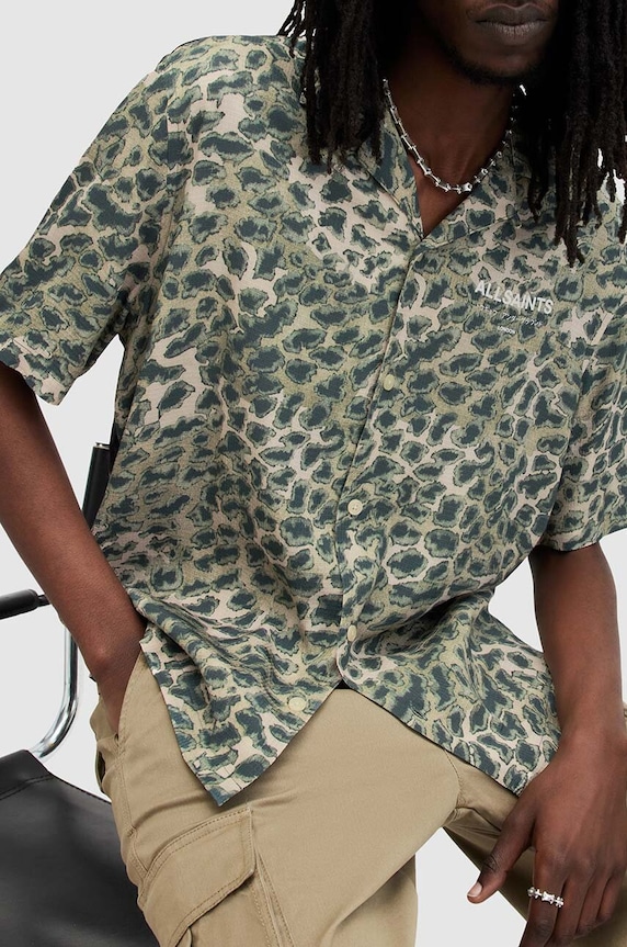 Košeľa AllSaints UNDRGRND CM SS SHIRT MS578Z