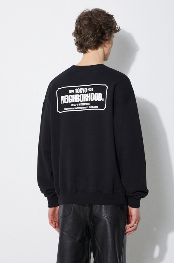 Clothing NEIGHBORHOOD cotton sweatshirt Classic 241FPNH.CSM03 black