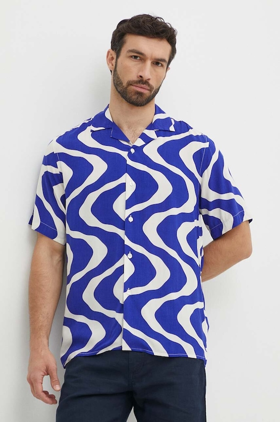 Košeľa OAS 7005.shirt modrá SS24