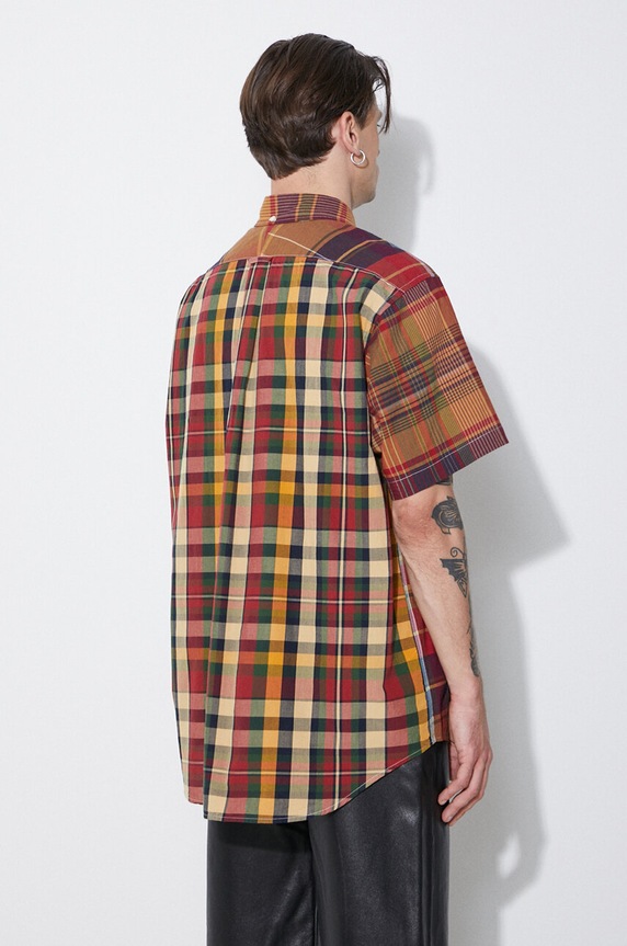 Oblečenie Bavlnená košeľa Engineered Garments Popover BD OR013.ES060 červená