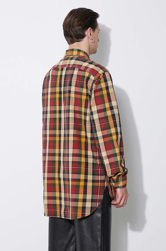 Дрехи Памучна риза Engineered Garments Work OR029.ES058 зелен