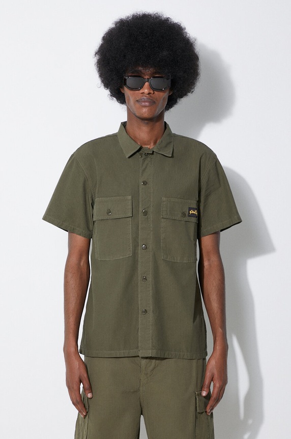 Bavlněná košile Stan Ray Cpo Short Sleeve slim zelená SS2401922
