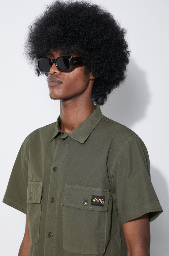 Bavlněná košile Stan Ray Cpo Short Sleeve SS2401922 zelená