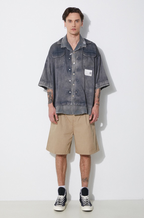 Maison MIHARA YASUHIRO shirt Rc Twill Double Layered S/S A12SH071 gray SS24