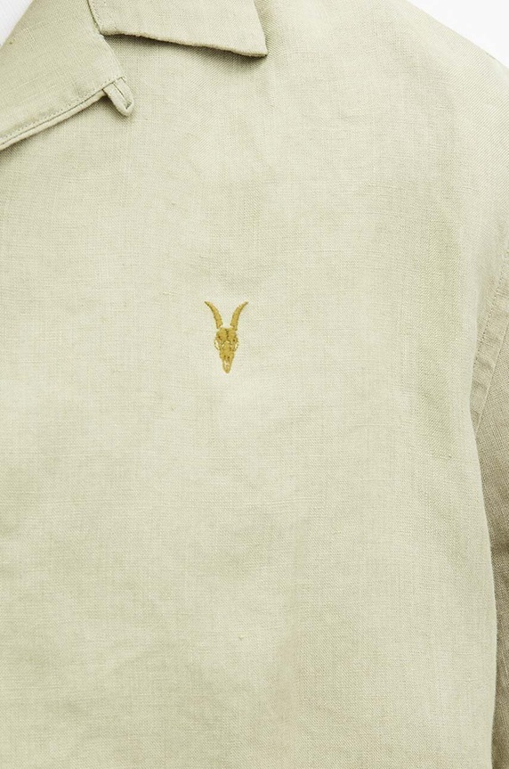 Риза AllSaints AUDLEY SS SHIRT M016SA зелен AW24