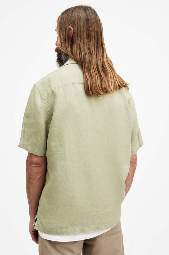 Дрехи Риза AllSaints AUDLEY SS SHIRT M016SA зелен