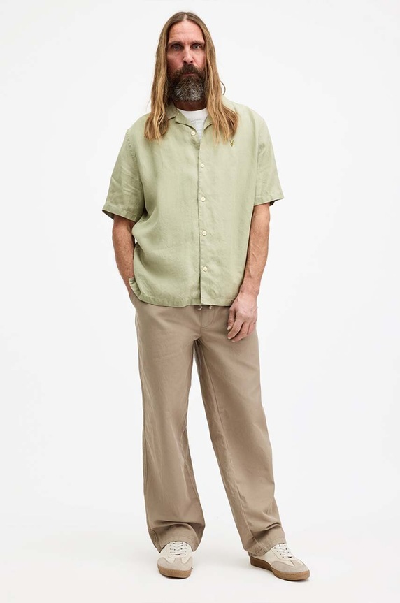 Риза AllSaints AUDLEY SS SHIRT зелен M016SA